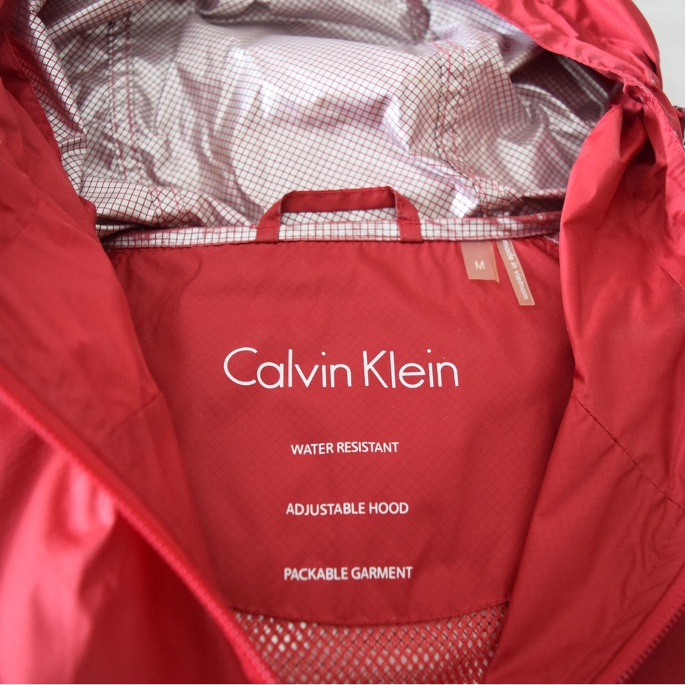 Calvin Klein Performance Rain Jacket (Red) - image 2